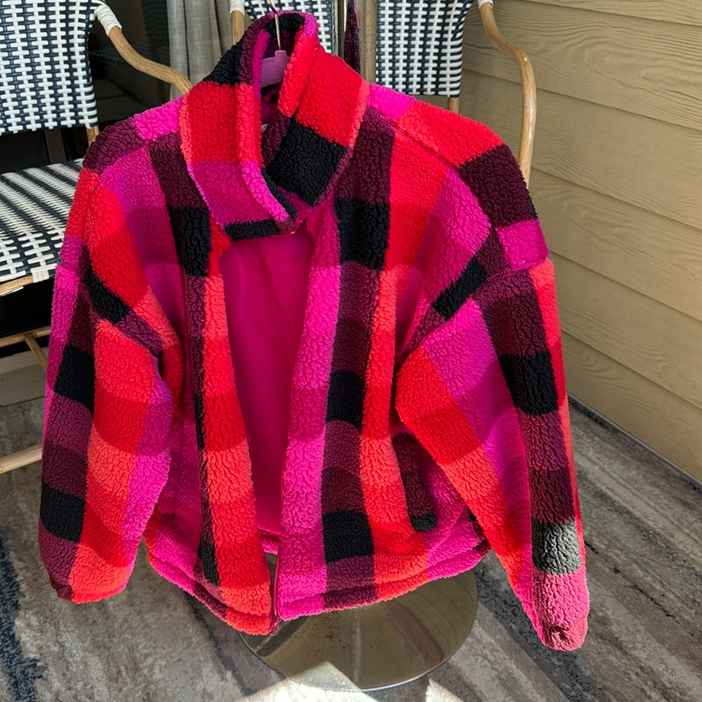 Brightly Colored Fun, Fall Jacket, Bomber Style W… - image 1